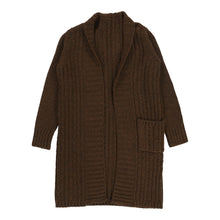  Unbranded Cardigan - Large Brown Wool cardigan Unbranded   
