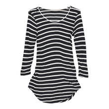  Kookai Striped T-Shirt Dress - XS Black Viscose t-shirt dress Kookai   