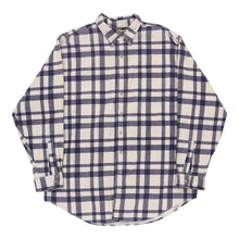  L.L.Bean Checked Cord Shirt - XL Purple Cotton - Thrifted.com