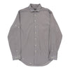 Tall Calvin Klein Slim Fit Shirt - XL Grey Cotton - Thrifted.com