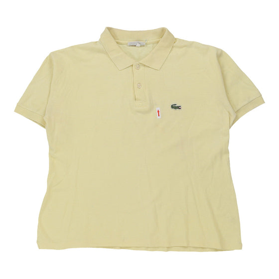 Vintage yellow Bootleg Lacoste Polo Shirt - womens large