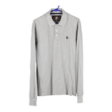  Vintage grey Timberland Long Sleeve Polo Shirt - mens large