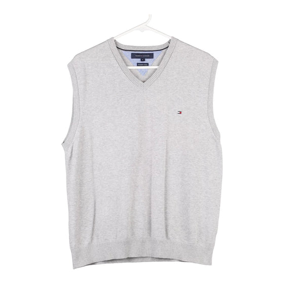 Vintage grey Tommy Hilfiger Sweater Vest - mens x-large