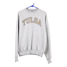 Vintage grey Tulsa Champion Sweatshirt - mens medium