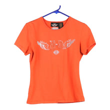  Vintage orange Cabo San Lucas, Baya Mexico Harley Davidson T-Shirt - womens medium