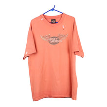  Vintage orange New Lothrop, Michigan Harley Davidson T-Shirt - mens xx-large