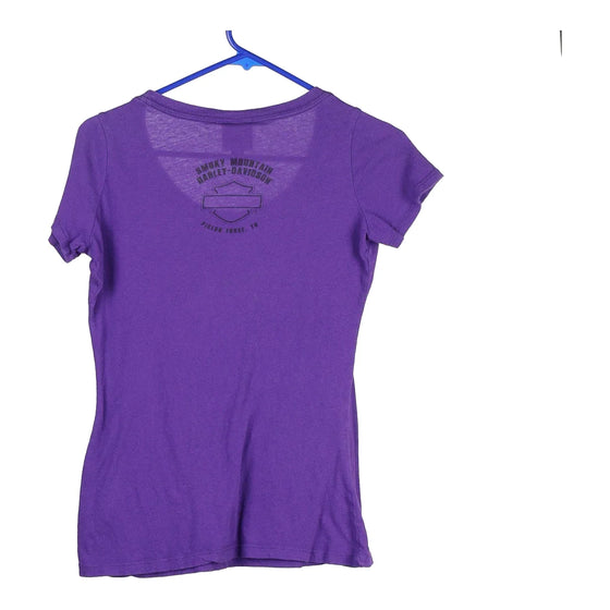 Pre-Loved purple Pigeon Forge, Tennessee Harley Davidson T-Shirt - womens medium
