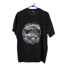  Vintage black Bedford Heights, Ohio Harley Davidson T-Shirt - mens x-large