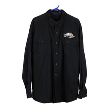  Vintage black Screamin' Eagle Harley Davidson Overshirt - mens x-large