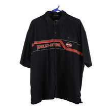  Vintage black Harley Davidson Short Sleeve Shirt - mens xx-large