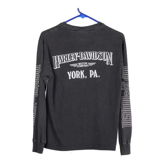 Vintage black York, Pennsylvania Harley Davidson Long Sleeve T-Shirt - womens large
