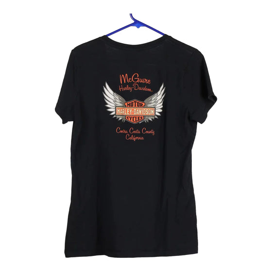 Vintage black Contra Costa County, California Harley Davidson T-Shirt - womens x-large