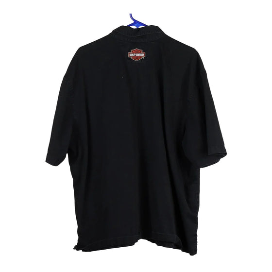 Vintage black Harley Davidson Short Sleeve Shirt - mens xx-large