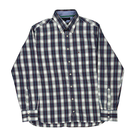 Tommy Hilfiger Checked Shirt - Large Multicoloured Cotton