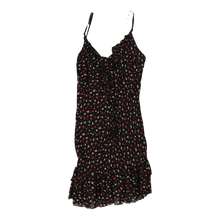  Unbranded Floral Mini Dress - Small Black Viscose mini dress Unbranded   