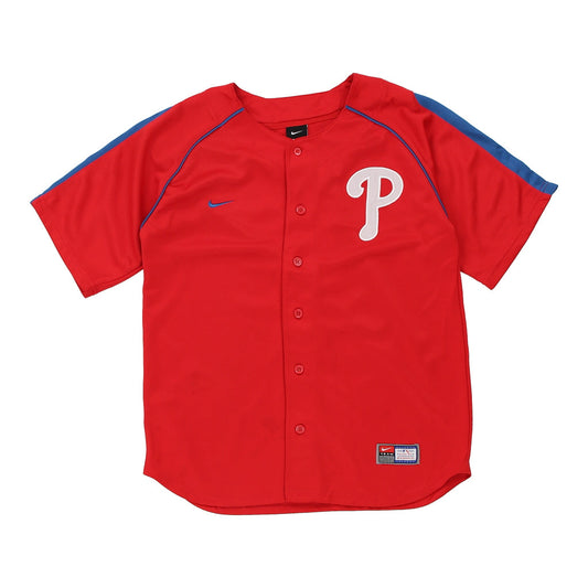 Vintage red Age 11-12 Philadelphia Phillies Nike Jersey - boys medium