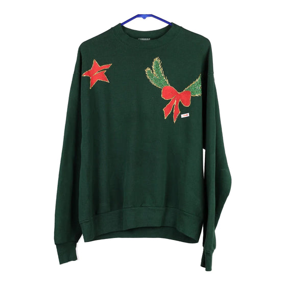 Vintage green Jerzees Sweatshirt - womens medium