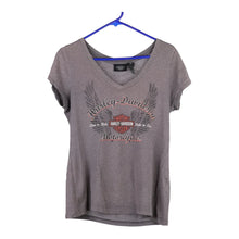  Vintage grey Harley Davidson T-Shirt - womens medium