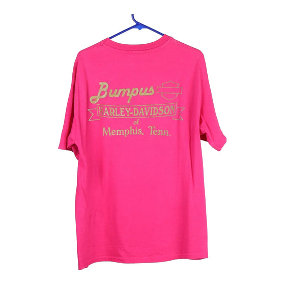 Vintage pink Memphis, Tennessee Harley Davidson T-Shirt - womens large