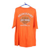 Vintage orange Stratford, Connecticut Harley Davidson T-Shirt - mens x-large