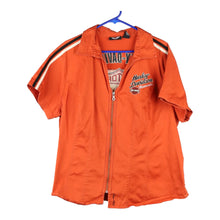  Vintage orange Harley Davidson Short Sleeve Shirt - womens xx-large