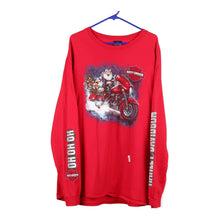  Vintage red Durham, North Carolina Harley Davidson Long Sleeve T-Shirt - mens xx-large