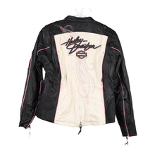  Vintage black & white Harley Davidson Jacket - womens medium