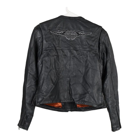 Vintage black Harley Davidson Jacket - womens medium