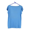 Vintage blue Benetton T-Shirt - womens medium