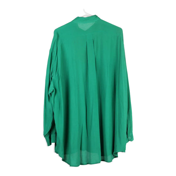 Vintage green Benetton Shirt - womens xxx-large