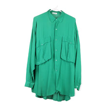  Vintage green Benetton Shirt - womens xxx-large