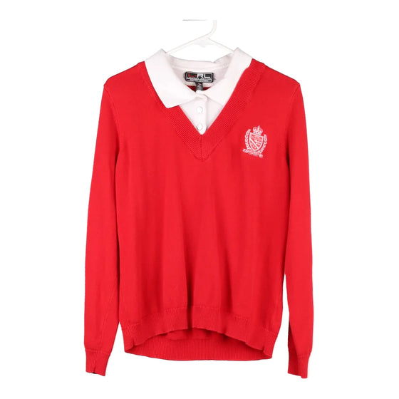 Vintage red Ralph Lauren Rugby Shirt - womens x-large