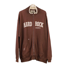  Vintage brown Hard Rock Cafe Zip Up - mens x-large