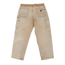  Vintage beige Carhartt Carpenter Trousers - mens 35" waist