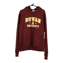  Vintage burgundy Rowan University Champion Hoodie - mens medium