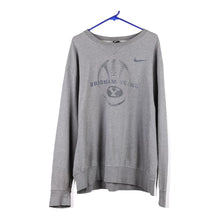  Vintage grey Brigham Young Nike Sweatshirt - mens x-large