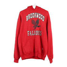  Vintage red Brookwood Falcons Russell Athletic Hoodie - mens large