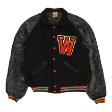  Vintage black Howe Varsity Jacket - mens x-large