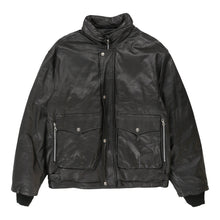 Vintage black Cinelli Leather Jacket - mens x-large