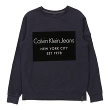  Vintage navy Calvin Klein Jeans Sweatshirt - mens medium
