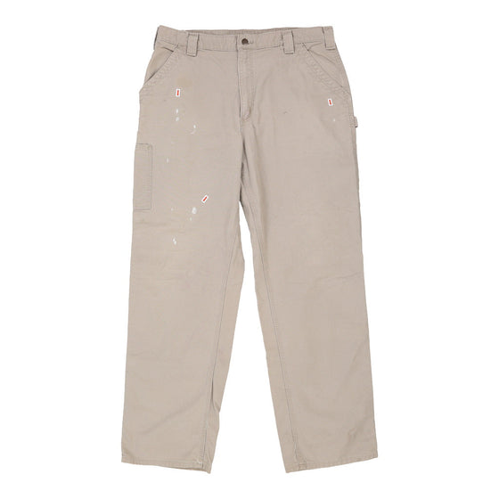 Vintage beige Lightly Worn Carhartt Carpenter Jeans - mens 38" waist