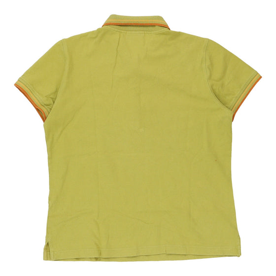 Conte Of Florence Polo Shirt - Small Green Cotton - Thrifted.com