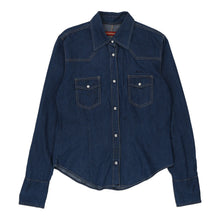  Carrera Denim Shirt - Large Blue Cotton - Thrifted.com