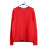 Vintage red Tommy Hilfiger Sweatshirt - mens large