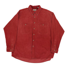  St. Johns Bay Cord Shirt - XL Red Cotton cord shirt St. Johns Bay   