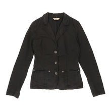  Liu Jo Blazer - Small Black Cotton Blend - Thrifted.com