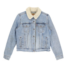  Levis Cropped Denim Jacket - Small Blue Cotton denim jacket Levis   
