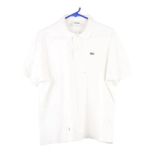  Vintage white Lacoste Polo Shirt - mens xx-large