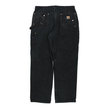 Vintage black Paint Splattered Carhartt Carpenter Jeans - mens 38" waist