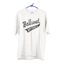 Vintage grey Ballsout Softball Oneita T-Shirt - mens x-large
